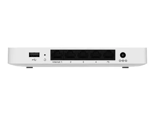 Cisco Meraki Go GX20-HW-EU |  Gateway de Seguranca | 1x 1000Mb/s WAN, 4x 1000Mb/s LAN, 1x Port PoE Ilość portów WAN1x 10/100/1000BaseTX (RJ45)