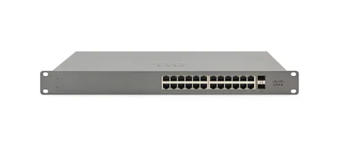 Cisco Meraki Go GS110-24P-HW-EU | Switch | 24x 1000Mb/s, 2x SFP Uplink, 24x PoE, 195W, Managed, Rack Ilość portów LAN24x [10/100/1000M (RJ45)]
