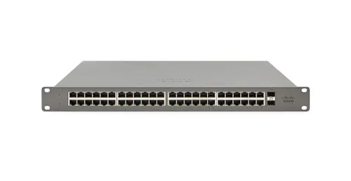 Cisco Meraki Go GS110-48-HW-EU | Коммутатор | 48x 1000Mb/s 2x SFP Uplink, в стойку Ilość portów LAN48x [10/100/1000M (RJ45)]
