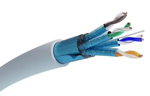 Extralink CAT6A FTP (F / FTP) V2 Interno | Cabo de rede de par trançado | 500 milhoes Długość500m