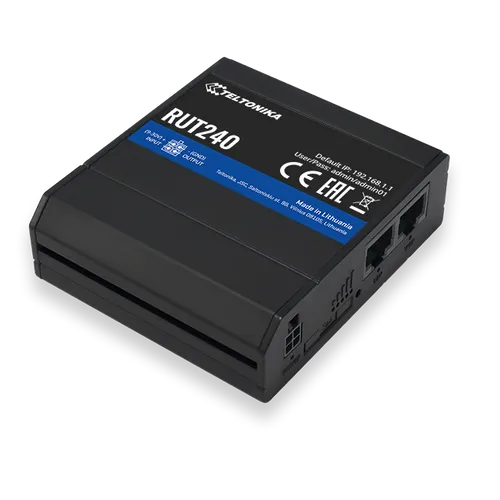 Teltonika RUT240 Global | Průmyslový router  LTE | Cat.4, 2x LAN 100Mb/s WiFi 2,4GHz, RUT240 07E000 0