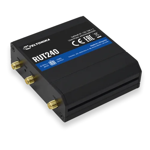 Teltonika RUT240 Global | Průmyslový router  LTE | Cat.4, 2x LAN 100Mb/s WiFi 2,4GHz, RUT240 07E000 1