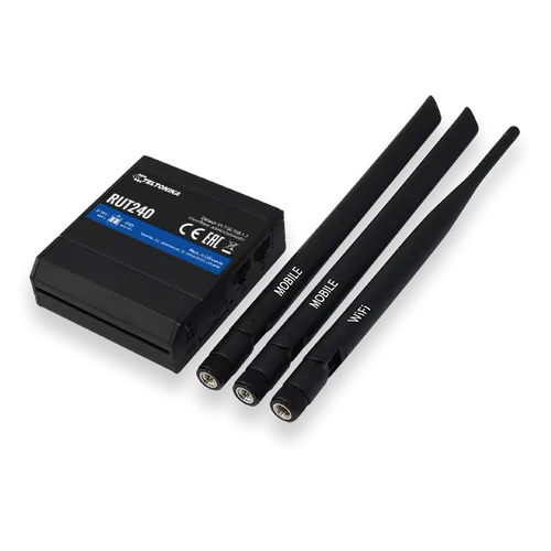 Teltonika RUT240 Global | Průmyslový router  LTE | Cat.4, 2x LAN 100Mb/s WiFi 2,4GHz, RUT240 07E000 2