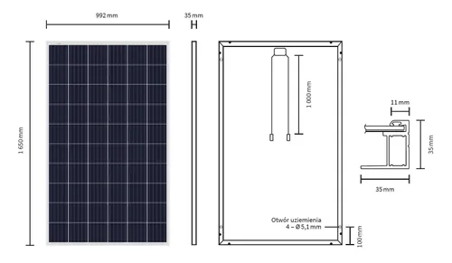 Sharp ND-AC275 | Fotovoltaický panel| výkon  275 W, Polykrystalický 1