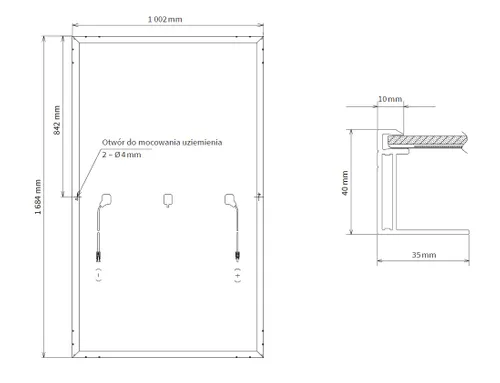 Sharp NU-JC330 | Panel fotowoltaiczny | Moc 330W, Monokrystaliczny 1
