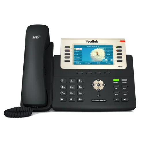 Yealink SIP-T29G | Teléfono VoIP | 2x RJ45 1000Mb/s, pantalla, PoE