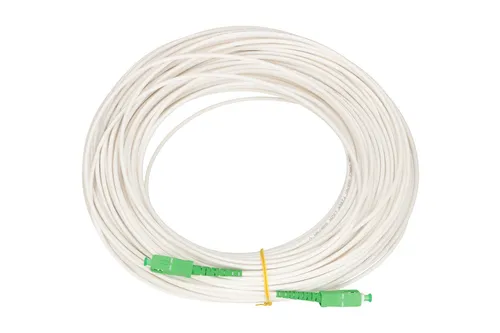 Extralink SC/APC-SC/APC | Patchcord | LSOH, Modo unic , Simplex, G.657A2, 3mm, 15m, branco Kategoria kablaSingle-Mode