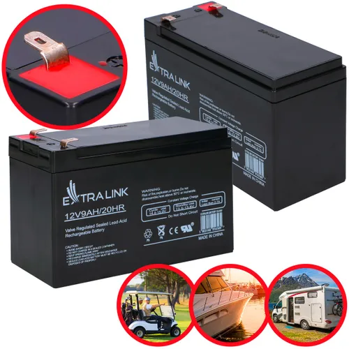 Extralink AGM 12V 9Ah | Batterie | wartungsfreie Napięcie wyjściowe12V