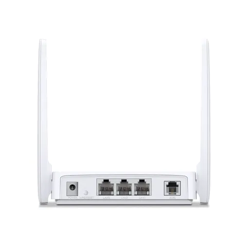 Mercusys MW300D | Router WiFi | ADSL2+, 2,4GHz, 3x RJ45 100Mb/s, 1x RJ11 Standardy sieci bezprzewodowejIEEE 802.11g