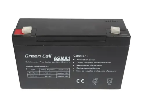 Green Cell AGM 6V 12Ah | Baterie | bezúdržbová Czas eksploatacji baterii5