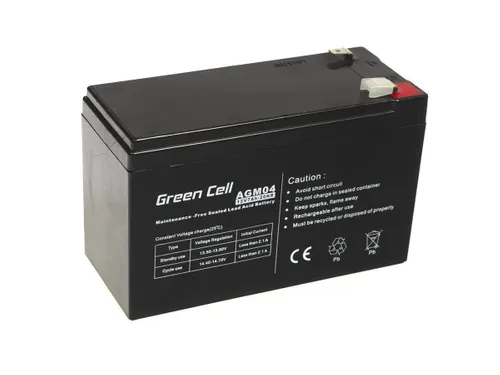 Green Cell AGM04 12V 7Ah | Bateria livre de manutençao Napięcie wyjściowe12V