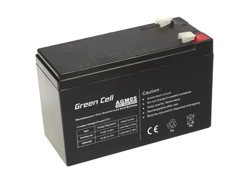 Green Cell AGM05 12V 7.2Ah | Akumulator | bezobsługowy Napięcie wyjściowe12V