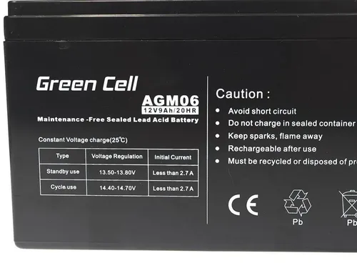 AGM Green Cell 12V 9Ah | Batteria | Senza manutenzione Czas eksploatacji baterii5