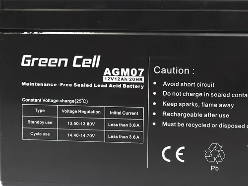 AGM Green Cell 12V 12Ah | Batteria | Senza manutenzione Czas eksploatacji baterii5