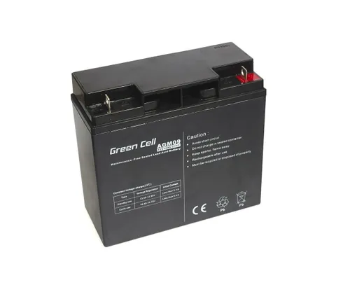 Green Cell AGM 12V 18Ah | Batterie | Wartungsfrei Napięcie wyjściowe12V