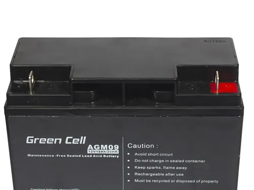 Green Cell AGM09 12V 18Ah | Bateria livre de manutençao Głębokość produktu181