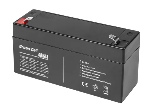 Green Cell AGM 6V 3.3Ah | Battery | Maintenance-free Pojemność akumulatora<5 Ah