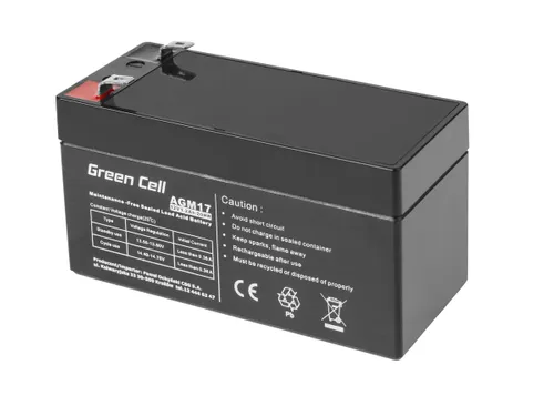 Green Cell AGM 12V 1.2Ah | Battery | Maintenance-free Pojemność akumulatora<5 Ah