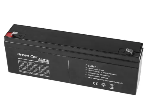 Green Cell AGM 12V 2.3Ah | Battery | Maintenance-free Pojemność akumulatora<5 Ah