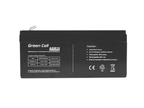Green Cell AGM 12V 3.3Ah | Аккумулятор | Необслуживаемый Ilość komór baterii6