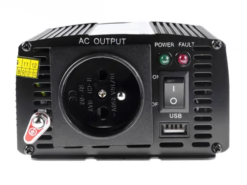 Green Cell INV02DE | Convertitore di tensione per auto | 24V, 300W Kolor produktuCzarny