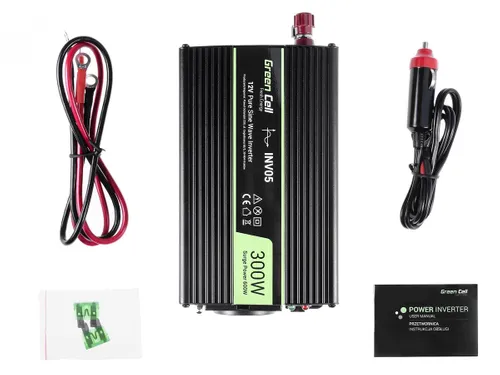 Inversor 12v 220v 300w Green Cell® Onda Pura