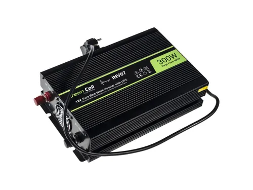 Green Cell INV07 | Převodník napětí | pro piecĂłw CO, 12V, 300W Głębokość produktu180