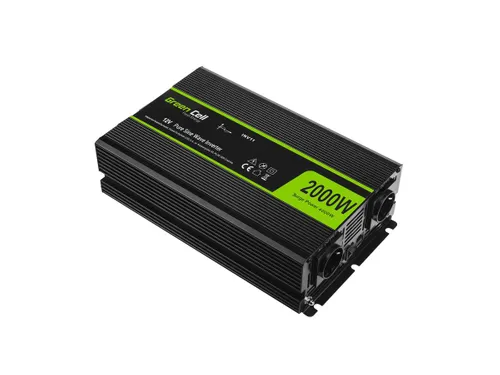 Green Cell INV11 | Car voltage converter | 12V, 2000W, pure sinwave Napięcie12