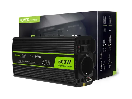 Green Cell® Wechselrichter Spannungswandler 12V auf 230V 500W