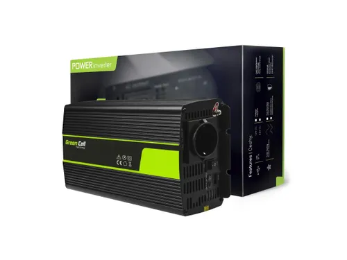 Green Cell INV19 | Conversor de tensao | 24V, 1500W, seno puro Napięcie wejściowe24V