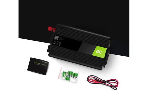 Green Cell INV19 | Voltage converter | 24V, 1500W, pure sinwave Napięcie wyjściowe230V