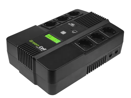 Green Cell UPS06 | Zasilacz awaryjny | AiO z wyświetlaczem LCD 600VA Czas odpowiedzi (typowy)2