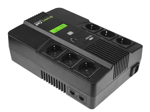 GREEN CELL UPS | UPS | AiO, LCD-Bildschirm, 800VA Częstotliwość danych wejściowych50/60
