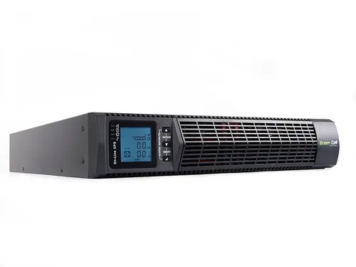 GREEN CELL UPS | UPS | Online RTII s displejem LCD 2000VA rack Częstotliwość danych wejściowych45/65