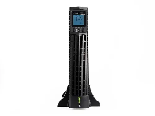 GREEN CELL UPS | UPS | Online RTII s displejem LCD 2000VA rack Funkcje ochrony zasilaniaOchrona przez zbyt wysokim napięciem, Zabezpieczenie przeciw przeładowaniu, Przeładowanie