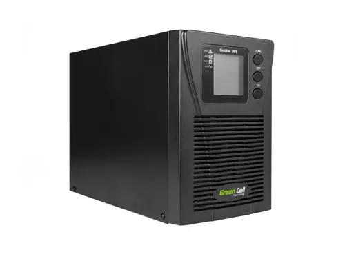 GREEN CELL UPS | UPS | Online MPII s displejem LCD 1000VA Schuko Moc UPS (VA)1000