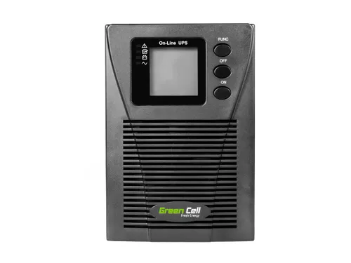 GREEN CELL UPS | UPS | Online MPII, LCD screen, 1000VA Schuko CertyfikatyCE