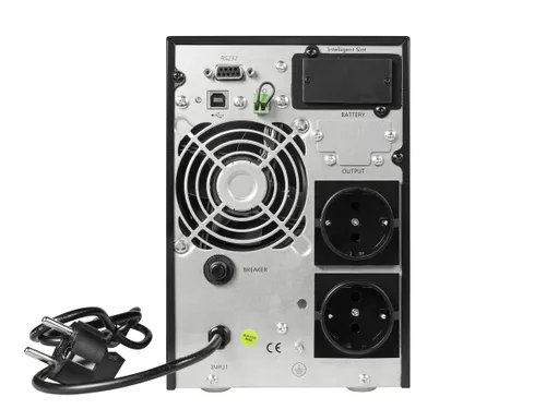 GREEN CELL UPS | UPS | Online MPII s displejem LCD 1000VA Schuko Częstotliwość danych wejściowych45/65