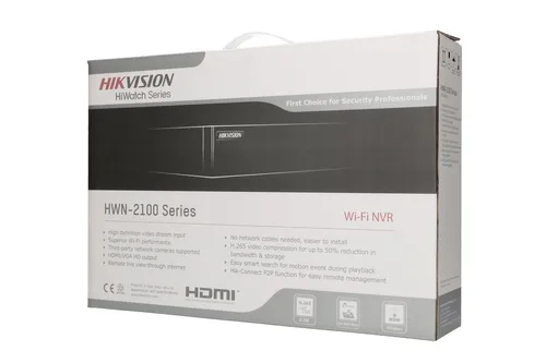 Hikvision HWN-2108MH-W | Gravador de vídeo - NVR | Wi-Fi, 8 canais, Hik-Connect 10