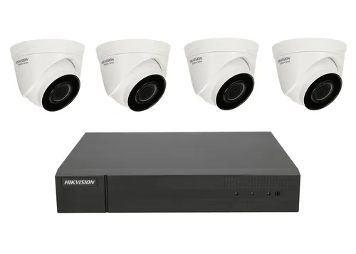 Hikvision HWK-N4142TH-MH | Zestaw do monitoringu IP | 4 kamery 2MP, IP67 + NVR 4-ch Ilość kanałów video4