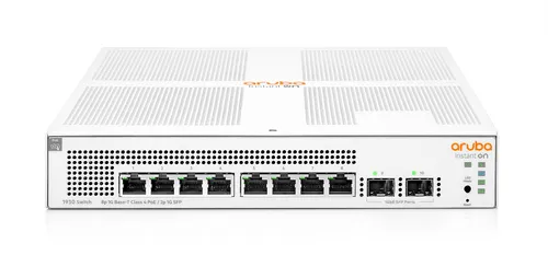 Aruba Instant On 1930 8G 2SFP PoE (124W) | Switch | 8x RJ45 1000 Mb/s, 2x SFP Ilość portów LAN8x [10/100/1000M (RJ45)]
