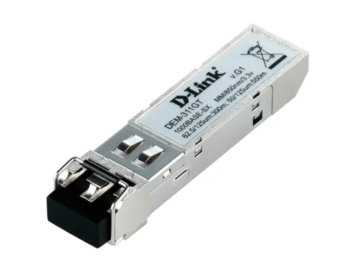 D-LINK DEM-311GT | SFP Module | Mini-GBIC 1000Base-LX (550 m) Dystans transmisjiPoniżej 1km
