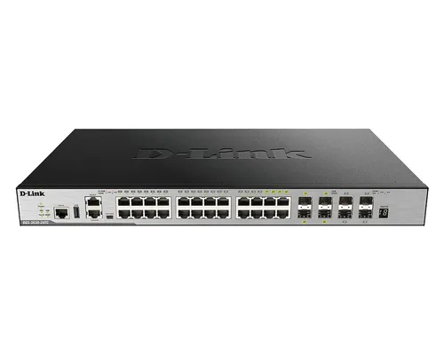 DGS-3630-28TC/SI | Schalter | 20x RJ45 1000Mbps, 4x RJ45/SFP-Kombination, 4x SFP+, L3 Ilość portów LAN20x [10/100/1000M (RJ45)]