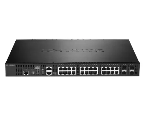 DXS-3400-24TC | Switch | 20x RJ45 10Gb/s, 4x RJ45/SFP+ Combo Ilość portów LAN20x [1/10G (RJ45)]
