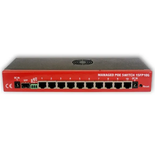 Tinycontrol 1SFP10G | Schalter | PoE-Schalter, 10x RJ45 1000Mb/s, 1xSFP 0