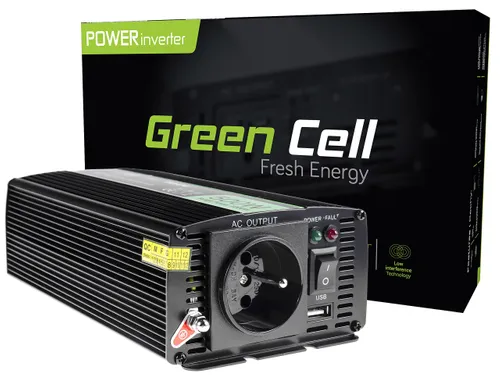 Green Cell INV04DE | Conversor de tensao | carro 24V, 500W Frekwencja wyjściowa50