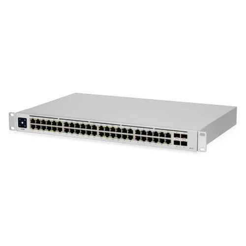 Ubiquiti USW-48-POE | Schalter | UniFi, 48x RJ45 1000Mb/s, 32x PoE+, 4x SFP Ilość portów LAN4x [1G (SFP)]
