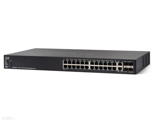 Cisco SG550X-24 | Коммутатор | 24x Gigabit RJ45, 2x 10G Combo(RJ45/SFP+), 2x SFP+, Стекируемый Ilość portów LAN2x [10G (SFP+)]
