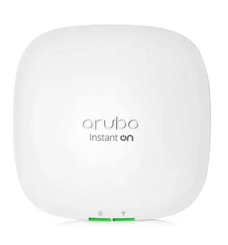 ARUBA INSTANT ON AP22 (RW) WIFI 6 802.11ax  ponto de acesso interno  2X2 MU-MIMO, 1024-QAM, OFDMA, SEGURANÇA WPA3 Częstotliwość pracyDual Band (2.4GHz, 5GHz)