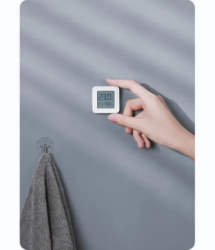 Xiaomi Mi Temperature & Humidity Monitor 2 | Bezprzewodowy Miernik temperatury i wilgotności | Wyświetlacz Led Kolor produktuBiały